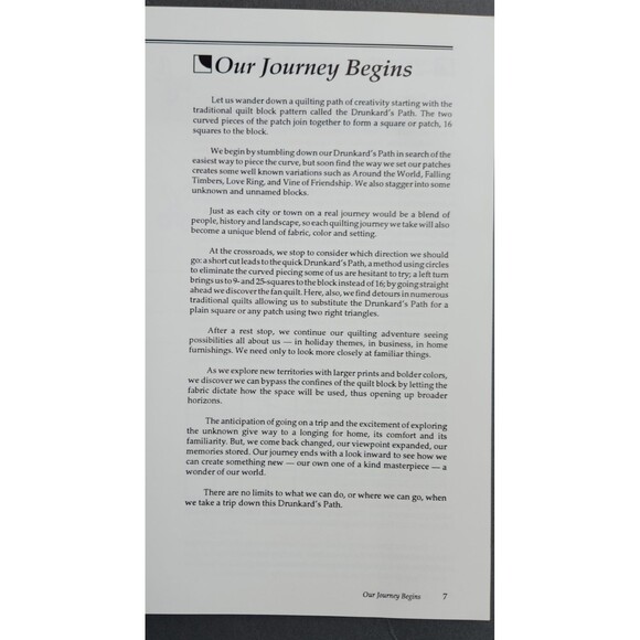 Drunkards Path Quilt The Path Less Traveled Book By Betty Kiser + Pattern - Picture 11 of 16